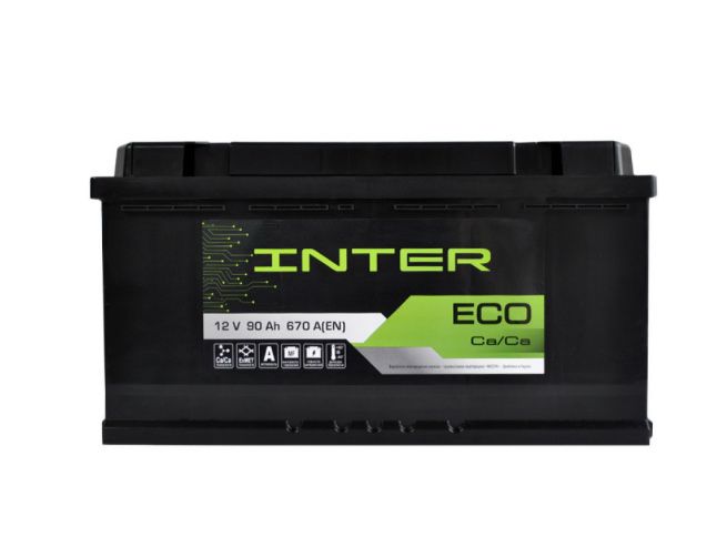 Автомобільний акумулятор INTER Eco (L5) 90Ah 670A R+