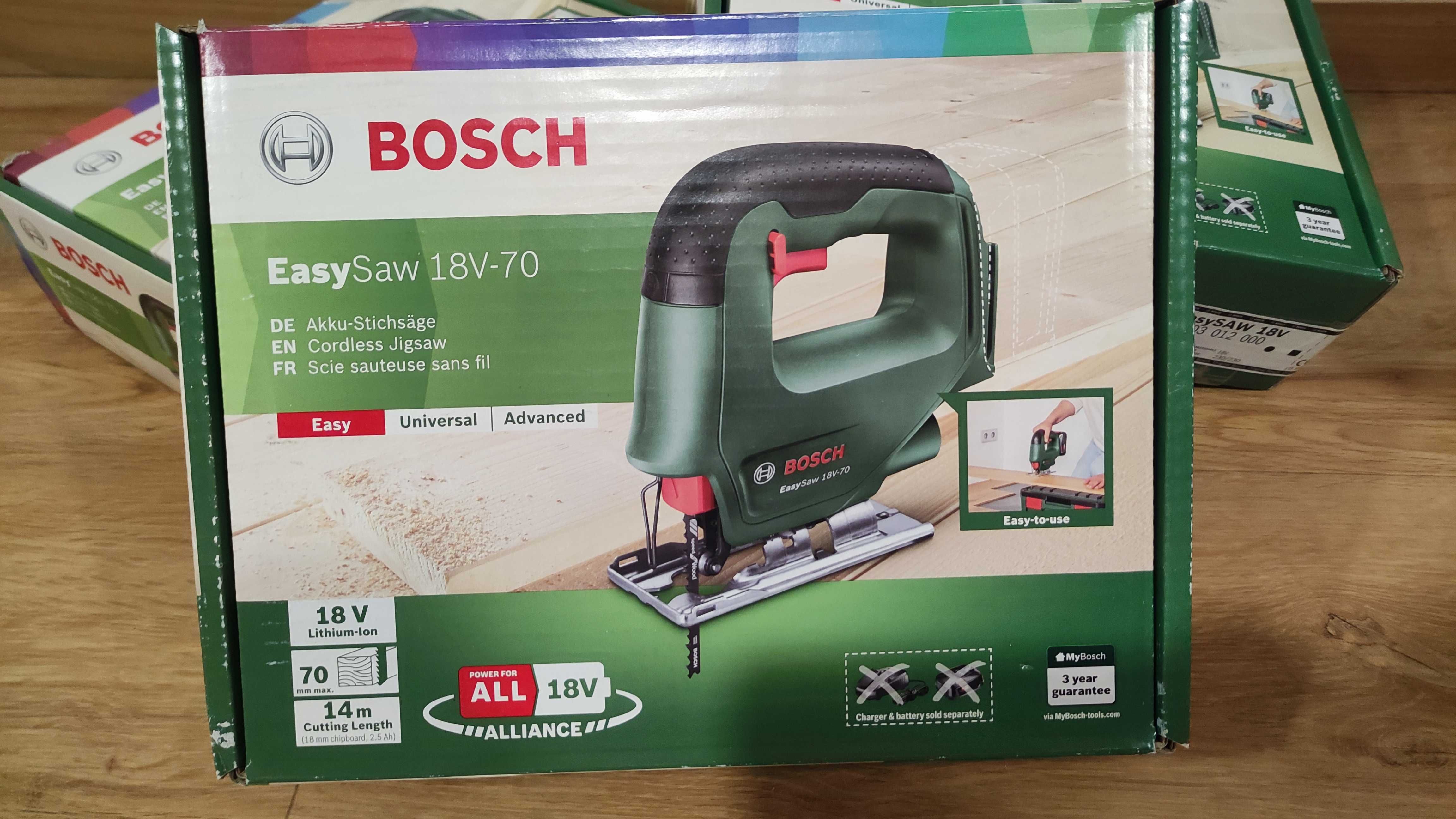 BOSCH Easy Saw 18V-70, serra tico-tico, nova em caixa