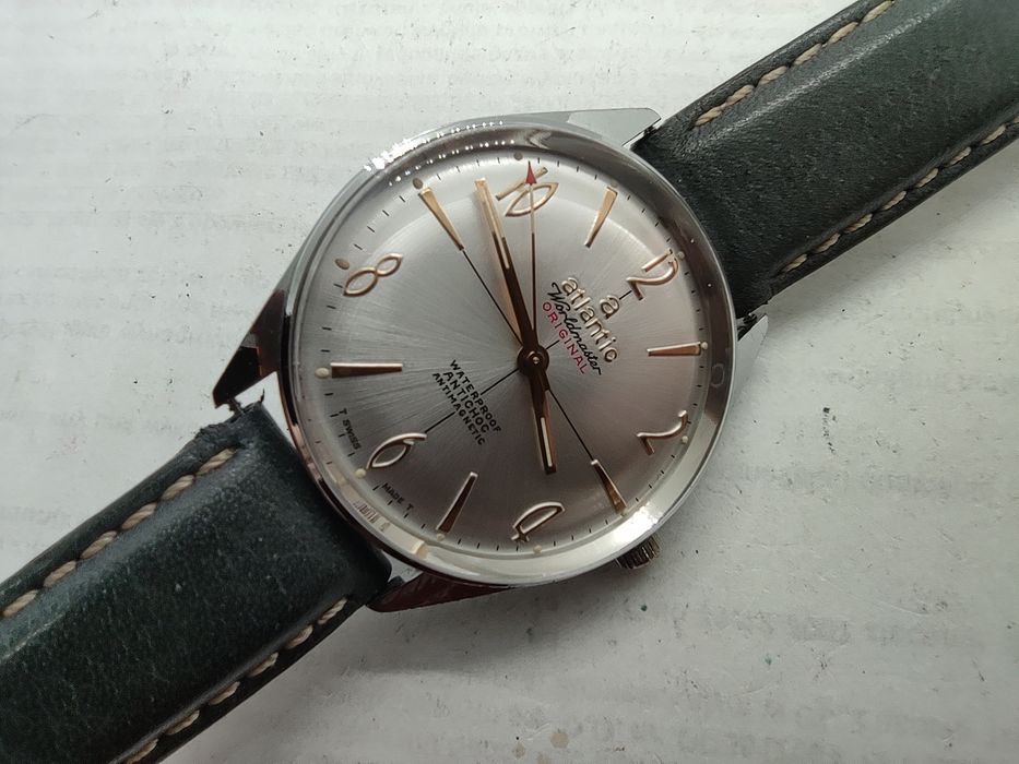 Zegarek Atlantic Worldmaster vintage sprawny