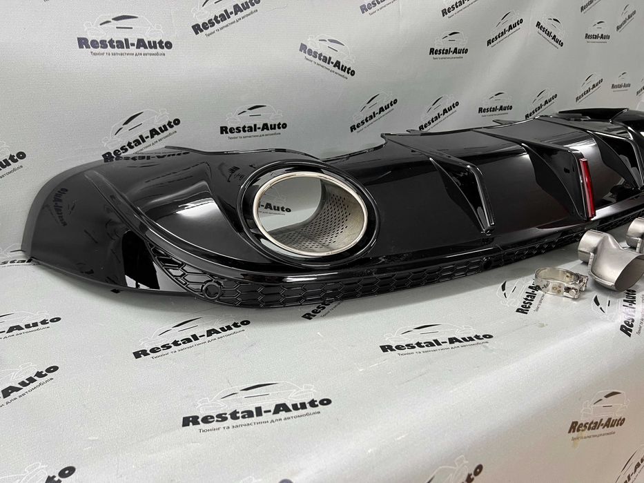 Дифузор (бампера) Full Black(в стилі RSQ5+стоп) Audi Q5 8R 12-16 року