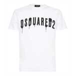 DSQUARED2 męski t-shirt koszulka BIANCO / NERO Oryginał
