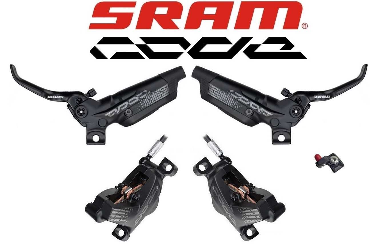 NOWE Sram Code R hamulce hydraulicz. 4-tłoczkowe 200cm 2szt. bez obejm