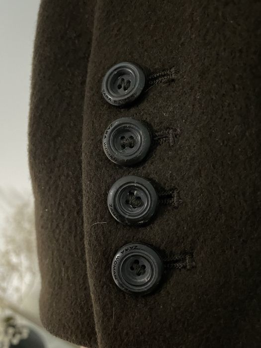 Brązowy płaszcz Zara XL