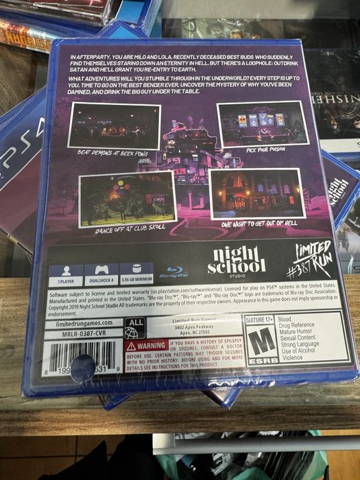 Afterparty PS4 Limited Run 387# limitowana