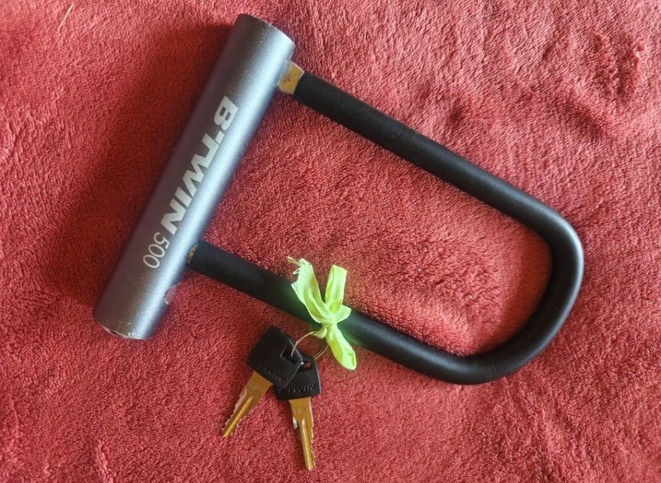 Blokada rowerowa, zapięcie do roweru U-Lock B'twin Decathlon