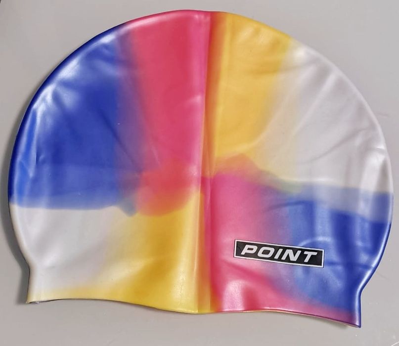 Nowy kolorowy silikonowy czepek pływacki