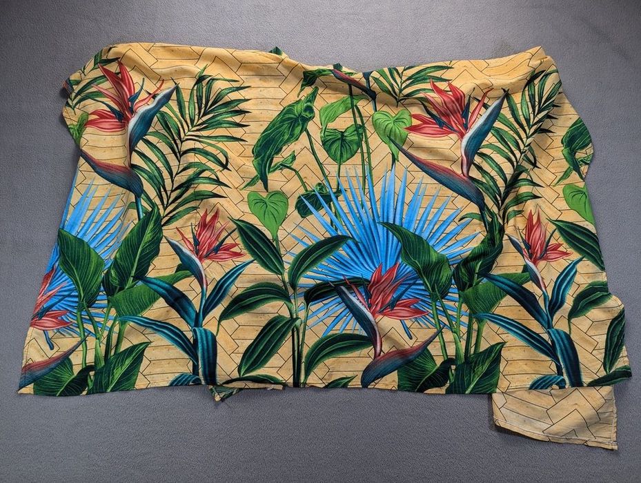 Мужская винтажная тропическая летняя накидка вискоза размер М