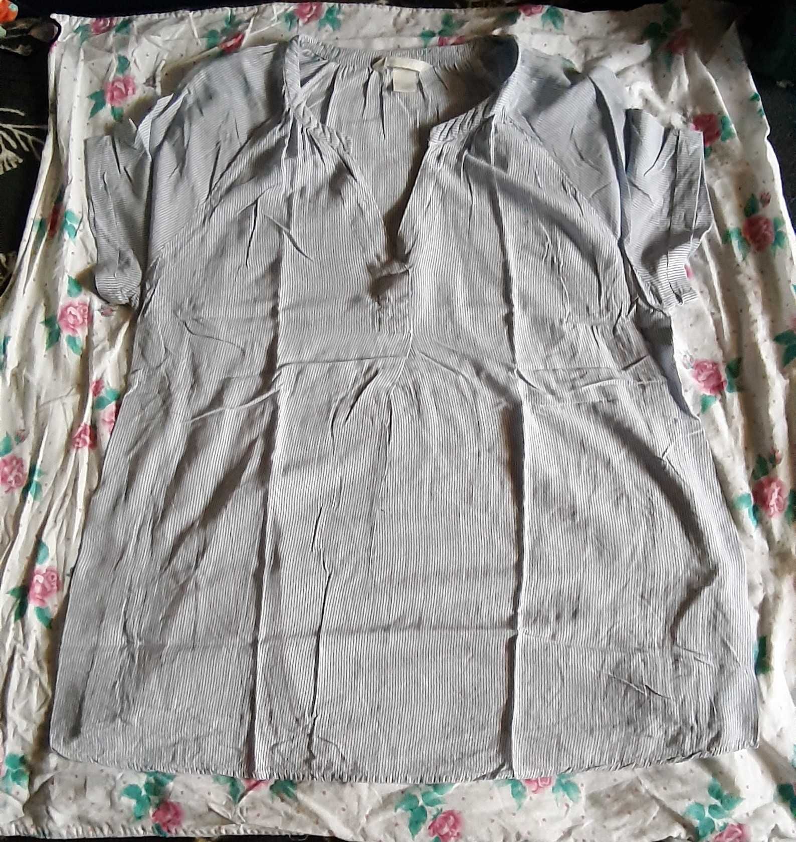 Koszula ciążowa z długim rękawem, Bluzka ciążowa H&M Mama, rozmiar L