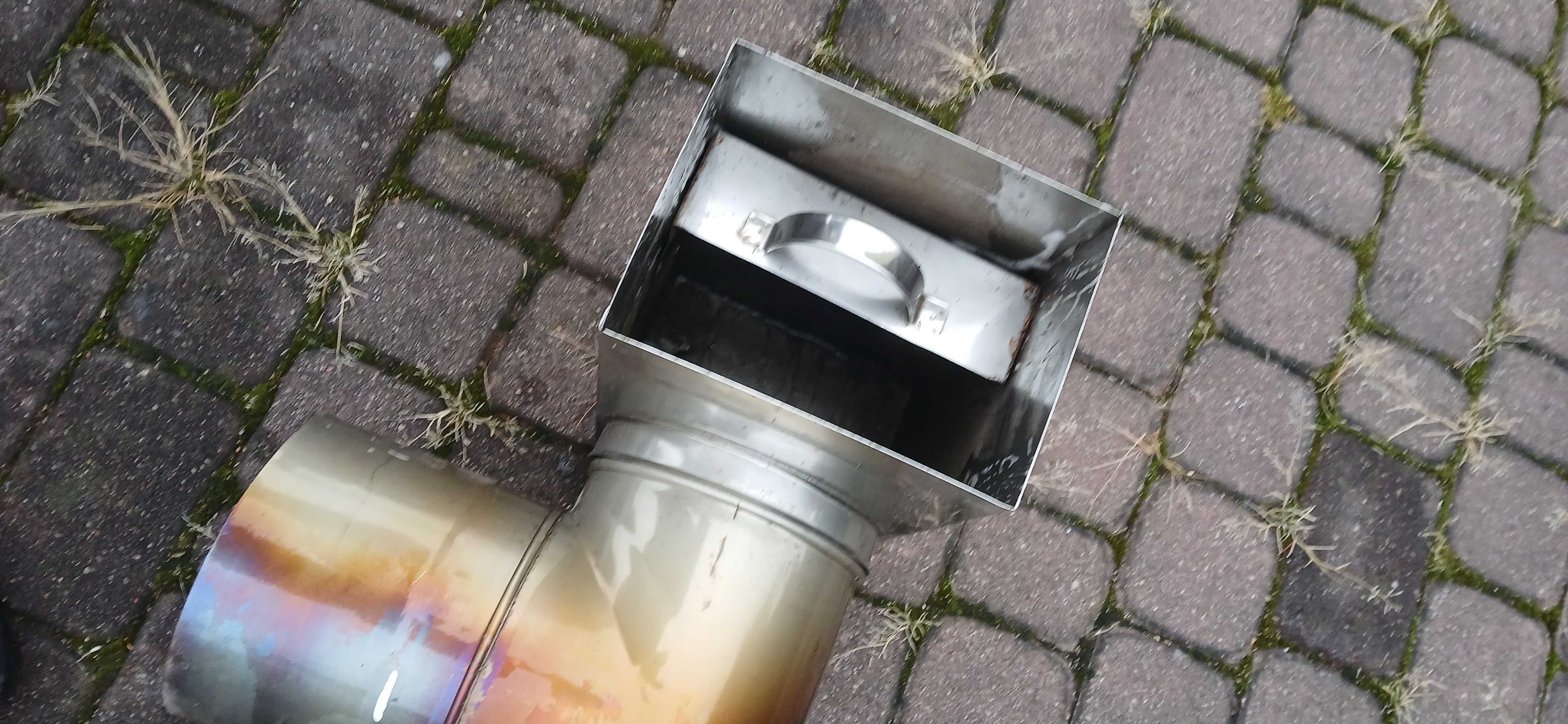 komin nierdzewna stal