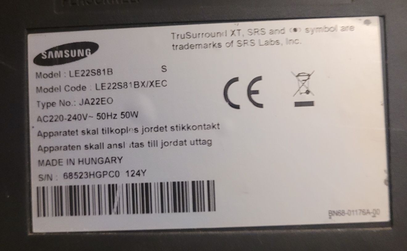 TV Samsung 22 cale
