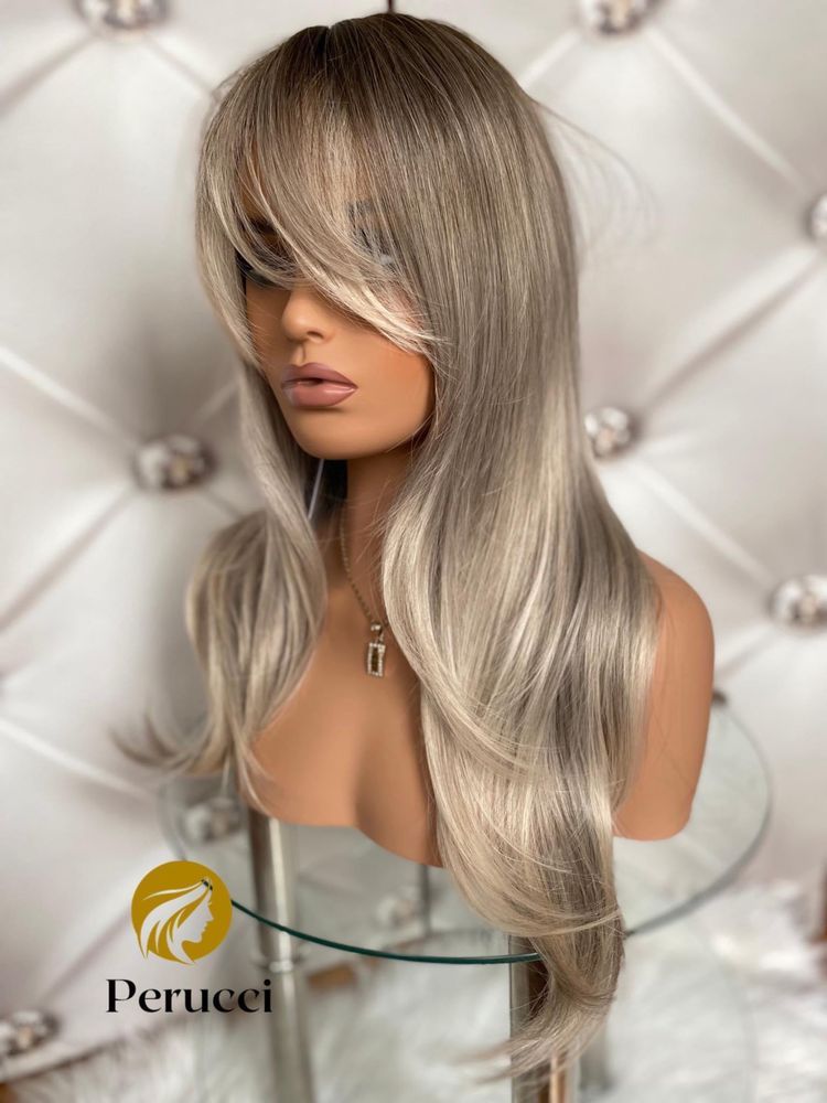 Perucci peruka Olivia silver blond dlugie