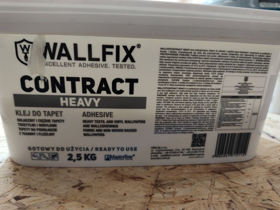 Klej do tapet ciężkich wallfix contract heavy 1,4kg