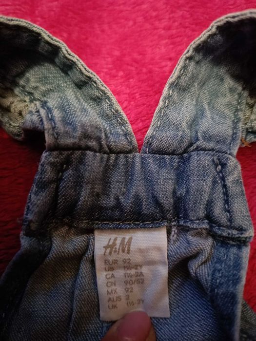 Ogrodniczki jeans H&M 92