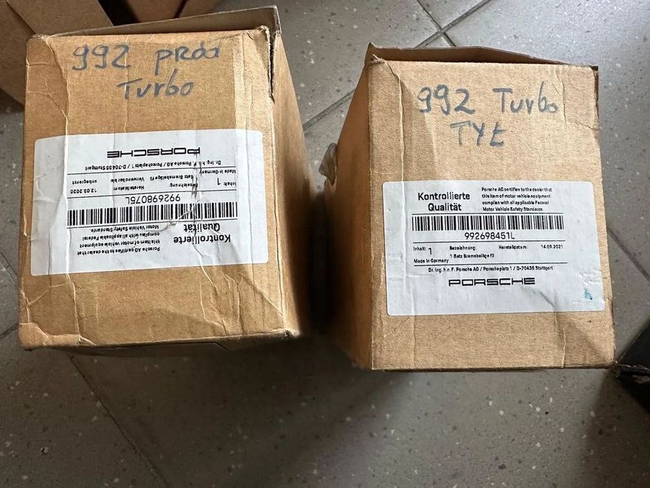klocki hamulcowe porsche 992 turbo turbo s tylna oŚ zestaw l+r nowe g
