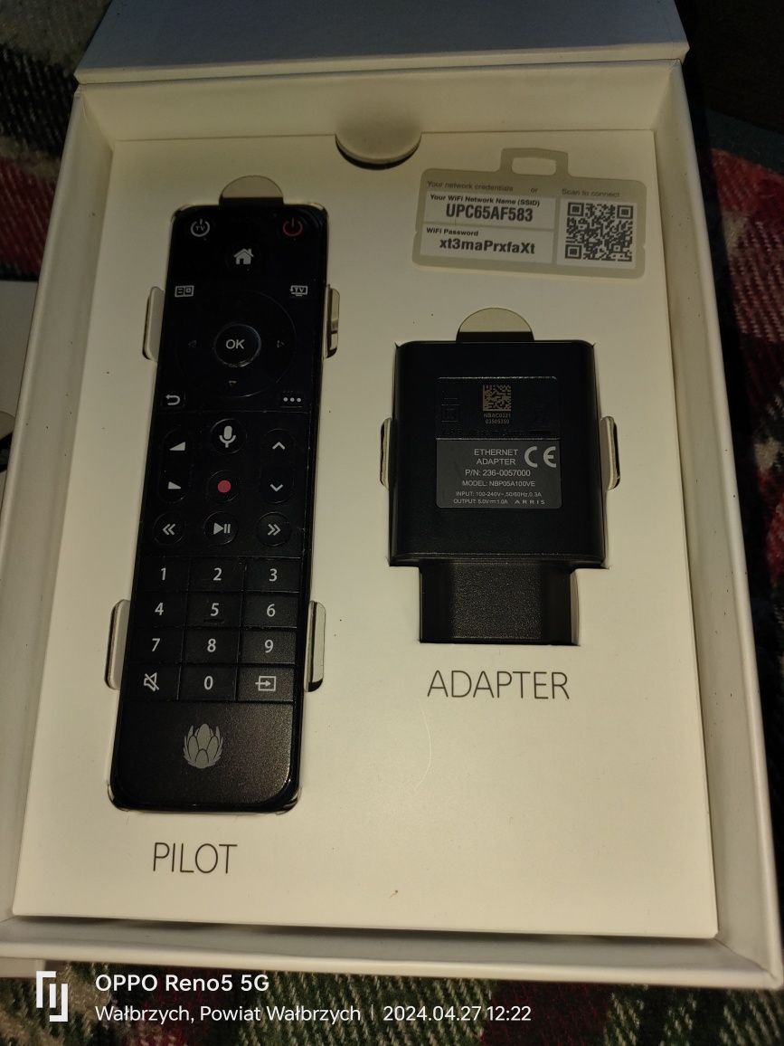 Dekoder tv 4k box nowy Apollo zestaw