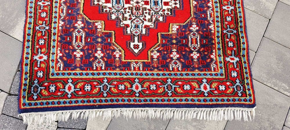 Chodnik tkany ręcznie dywan wełniany perski 278 x 85 cm wełna