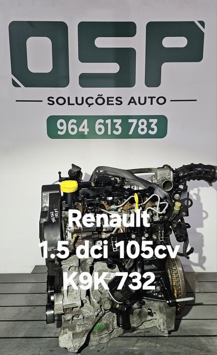 Motor 1.5 dci 105cv ref K9K 732