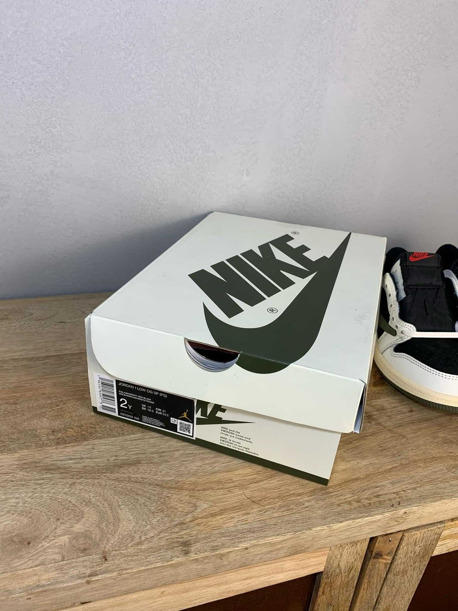 Buty Jordan 1 Low Travis Scott PS 33.5