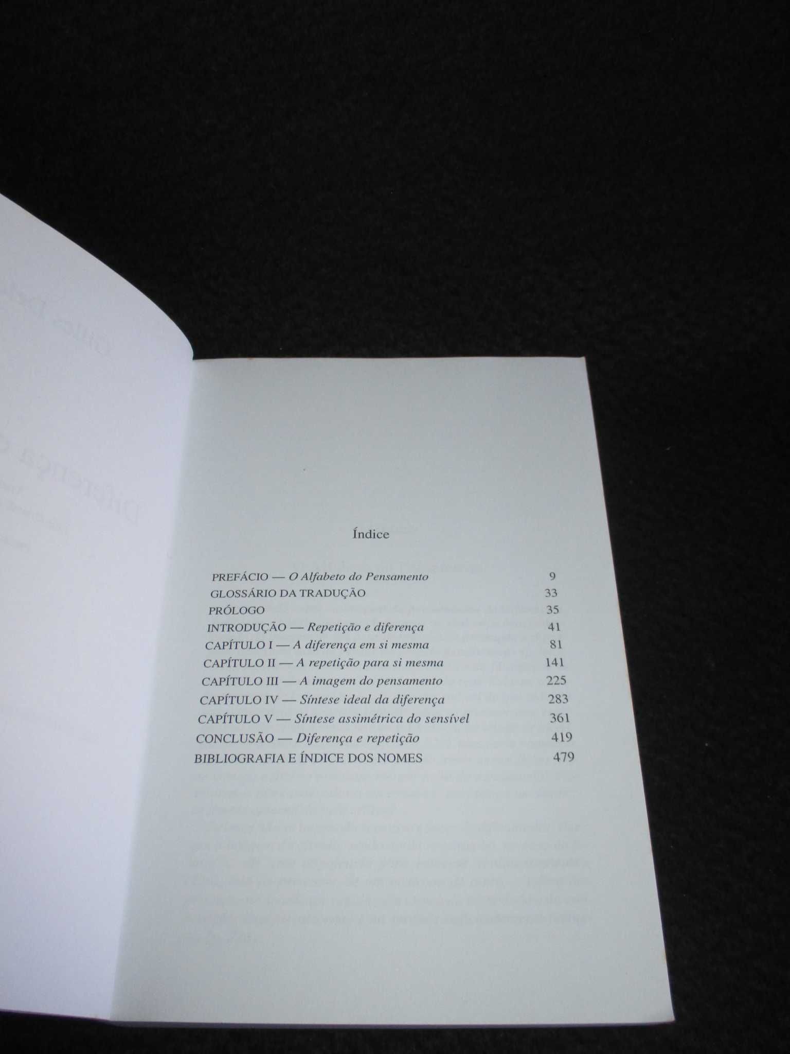 Livro Diferença e Repetição Gilles Deleuze
