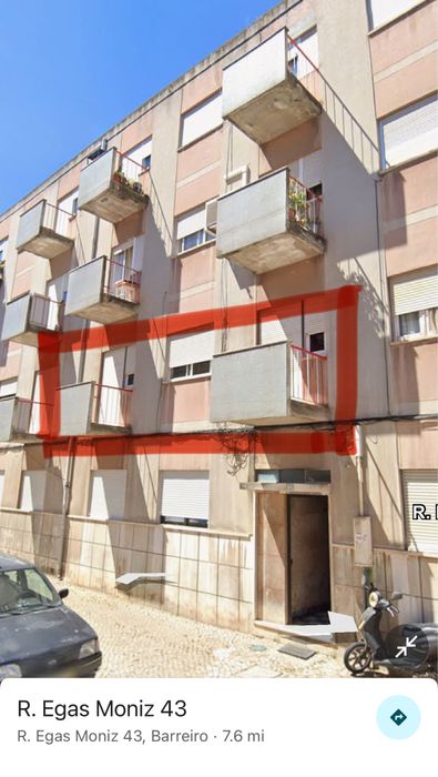 T3 1.º andar Lavradio - ocupado / investimento