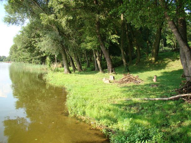 działka nad jeziorem