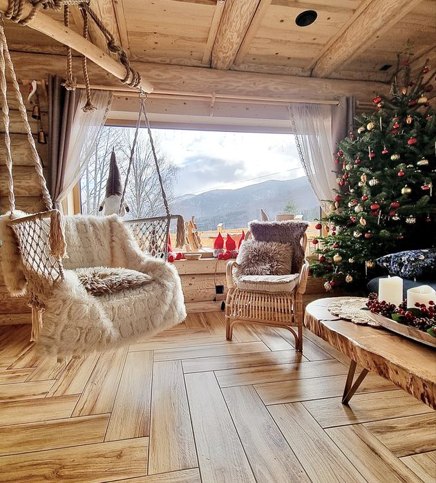 Piękna Luksusowa Chata w górach SPA, 6-21 osób, Sauna, Balia z jacuzzi