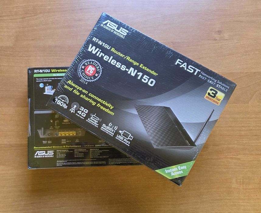 Router ASUS RT-N 10U Wi-Fi N port USB 4G backup NOWY w folii FAKTURA