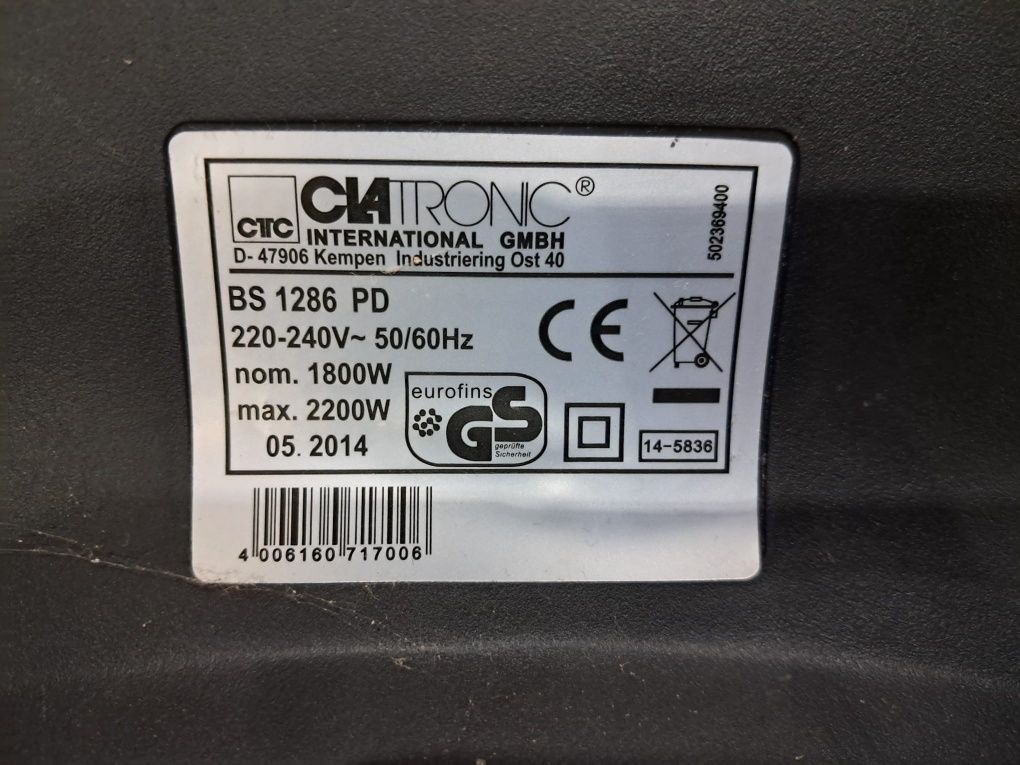 CLATRONIC 2200W odkurzacz bezworkowy