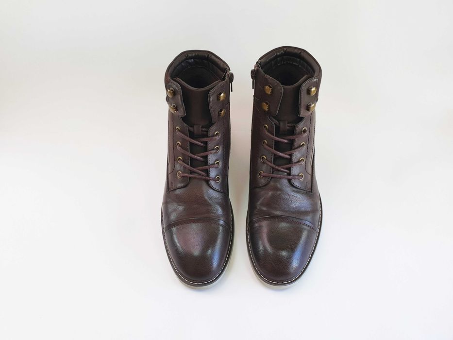 Чоловічі черевики PIER ONE 43 28-28.5 см 9.5 UK коричневі