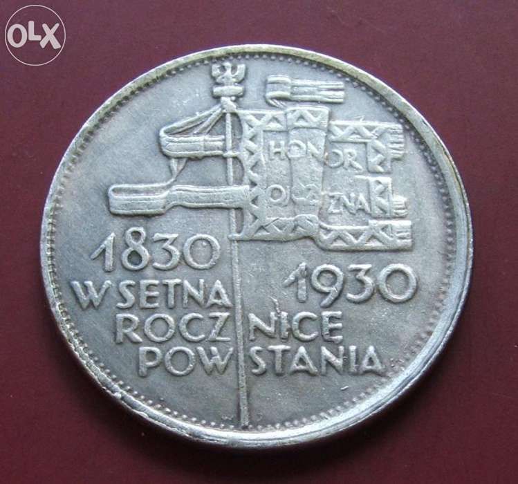 $$$ 5 ZŁ SZTANDAR 1930 ROK $$$ POLSKA - Stara Moneta