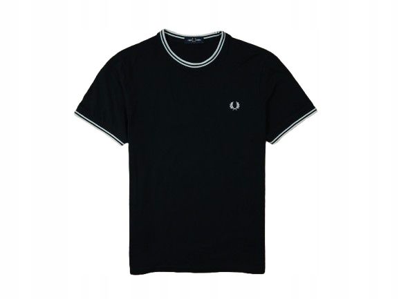 FRED PERRY Koszulka Męska T-Shirt Logowana r. M