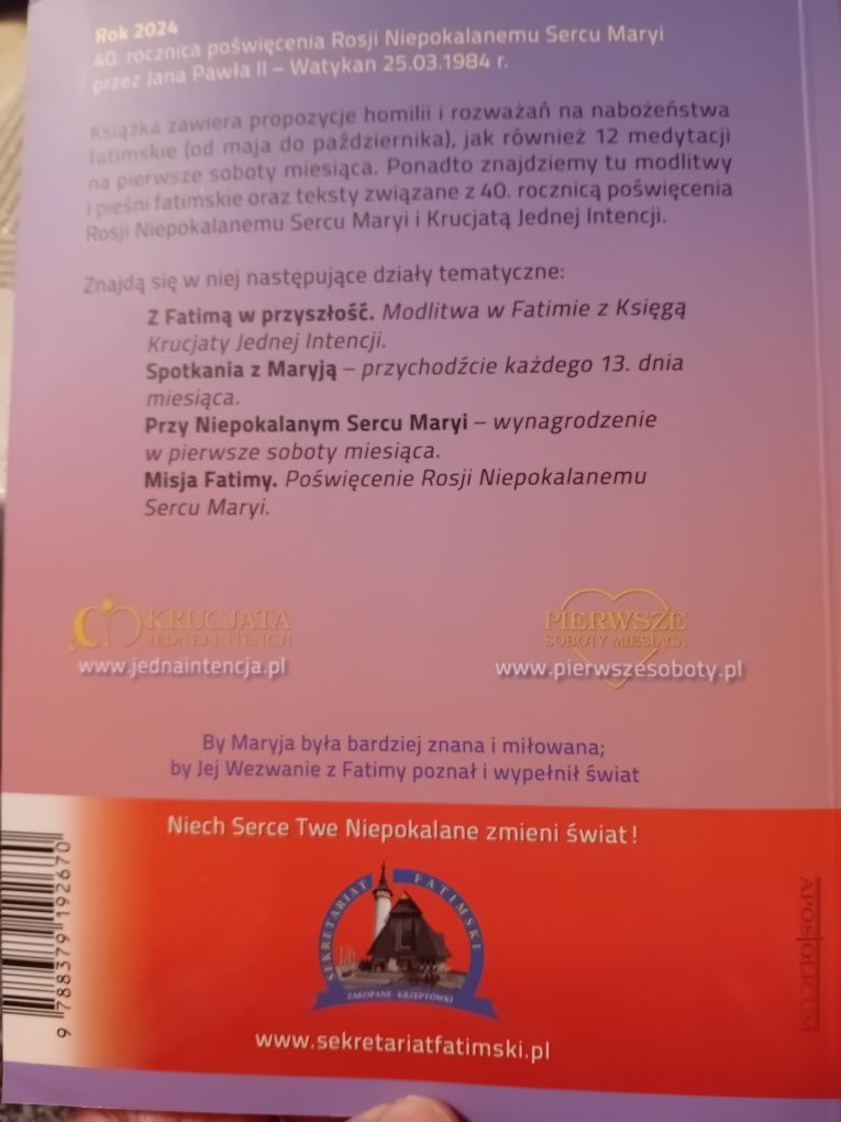 Fatima 2024. Plus płyta CD. Z Fatimą w przyszłość.