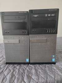 Dois PCs Dell torre optiplex