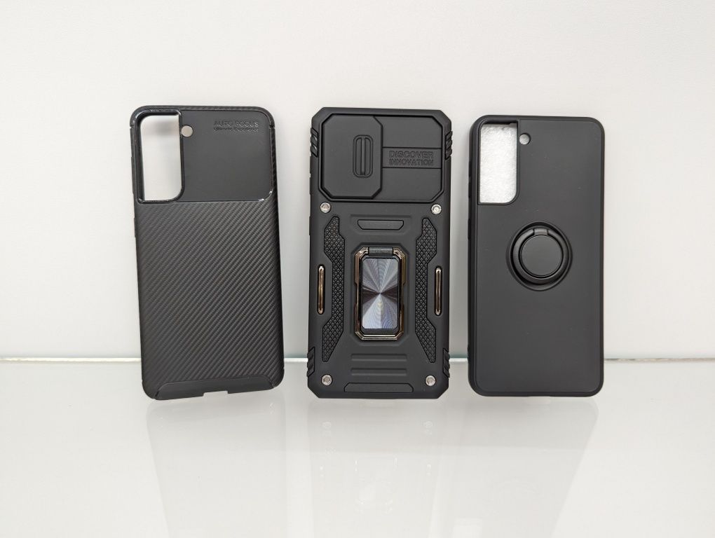 Противоударный чехол Samsung S21 с кольцом new edition