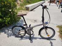 Bicicleta dobrável de alta qualidade, em alumínio envernizado