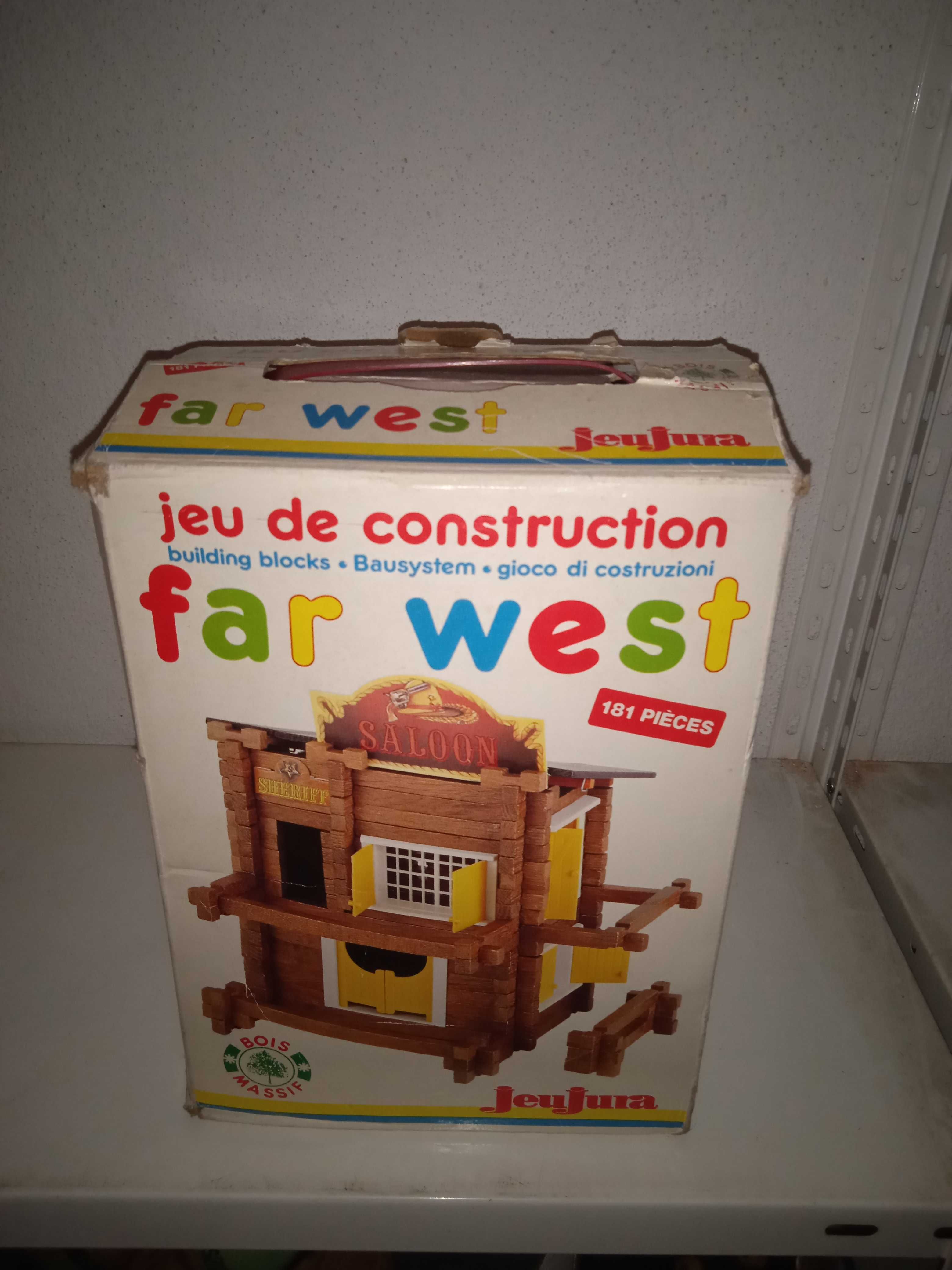 Brinquedo vintage - casa de madeira para construir