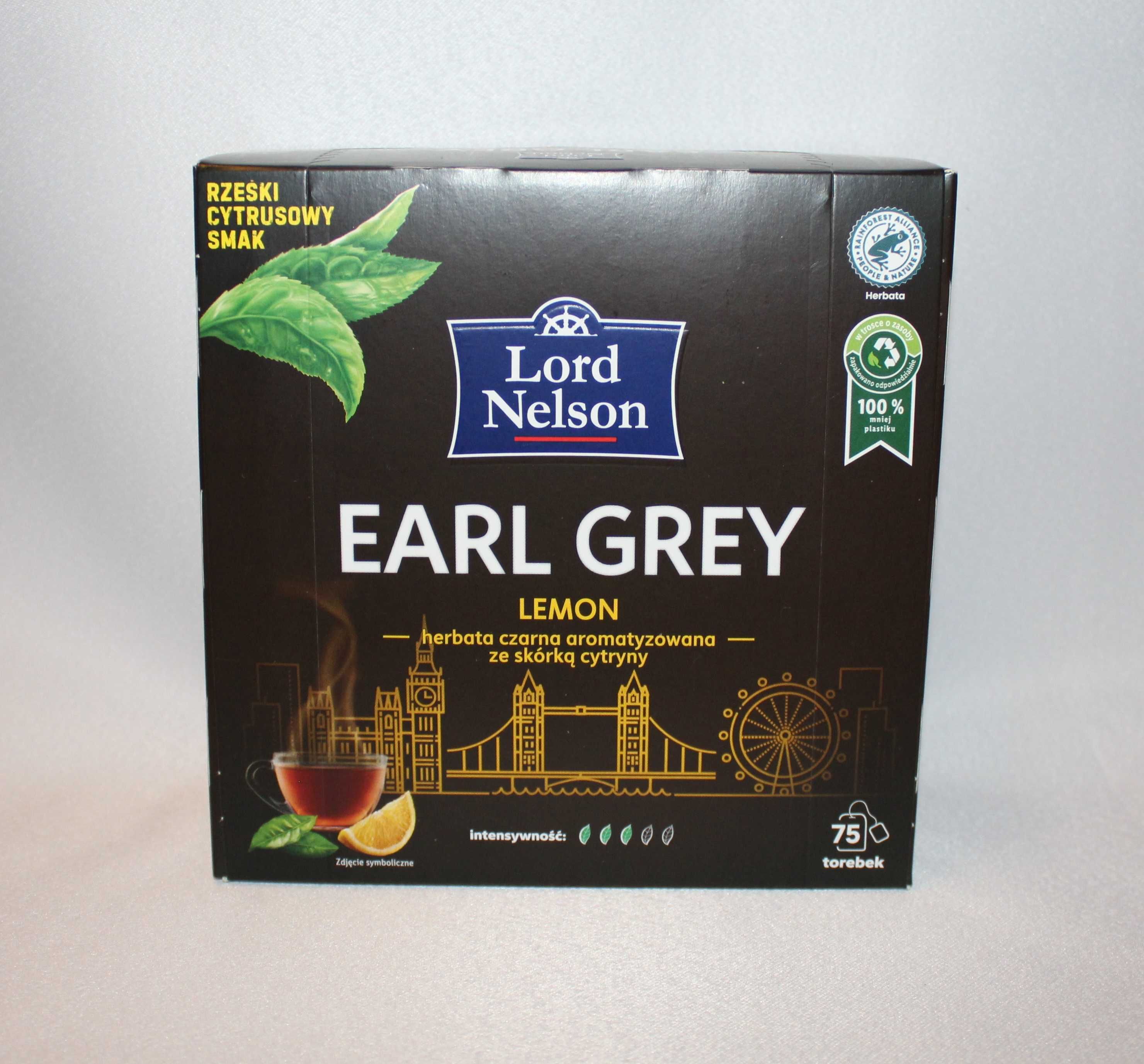 Remsey herbata czarna earl grey z nutą cytryny english strong 75t