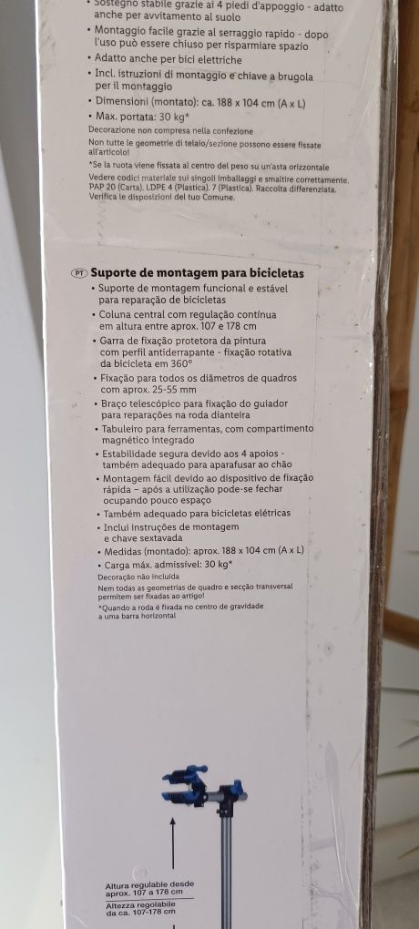 Suporte reparação de bicicletas novo ler anuncio