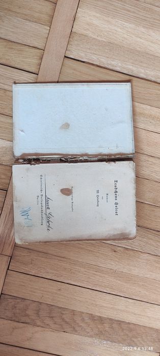 Książka niemieckojęzyczna po niemiecku antyk staroć