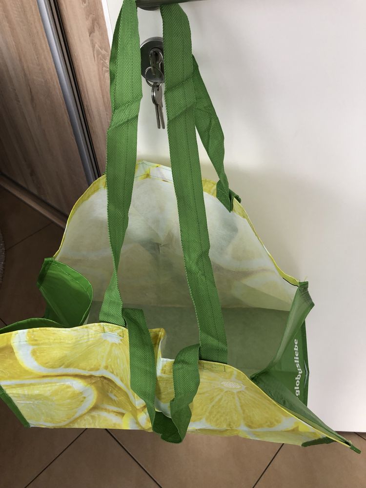Kosz na smieci Curver z workami 60l + torby na zakupy i wklad do mopa