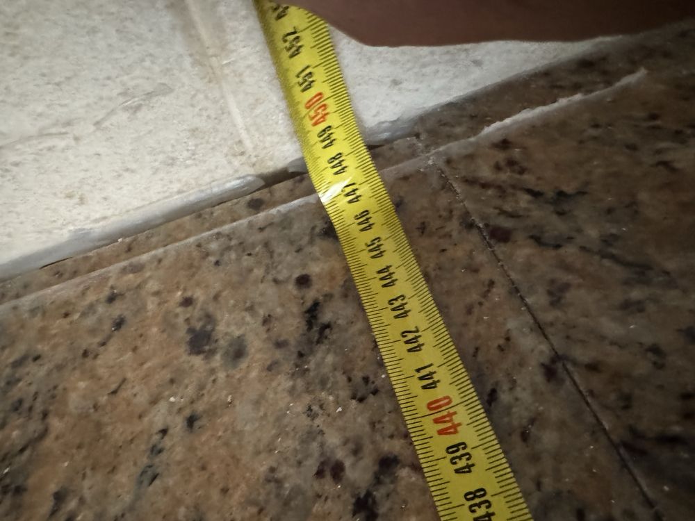 Bancada de granito rosa