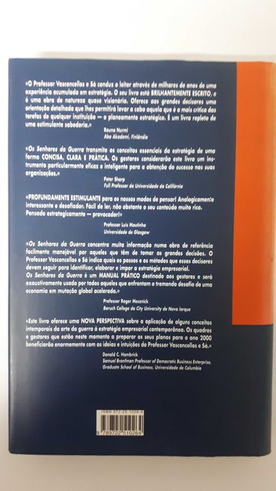 Jorge Alberto Vasconcellos e Sá - Os Senhores da Guerra