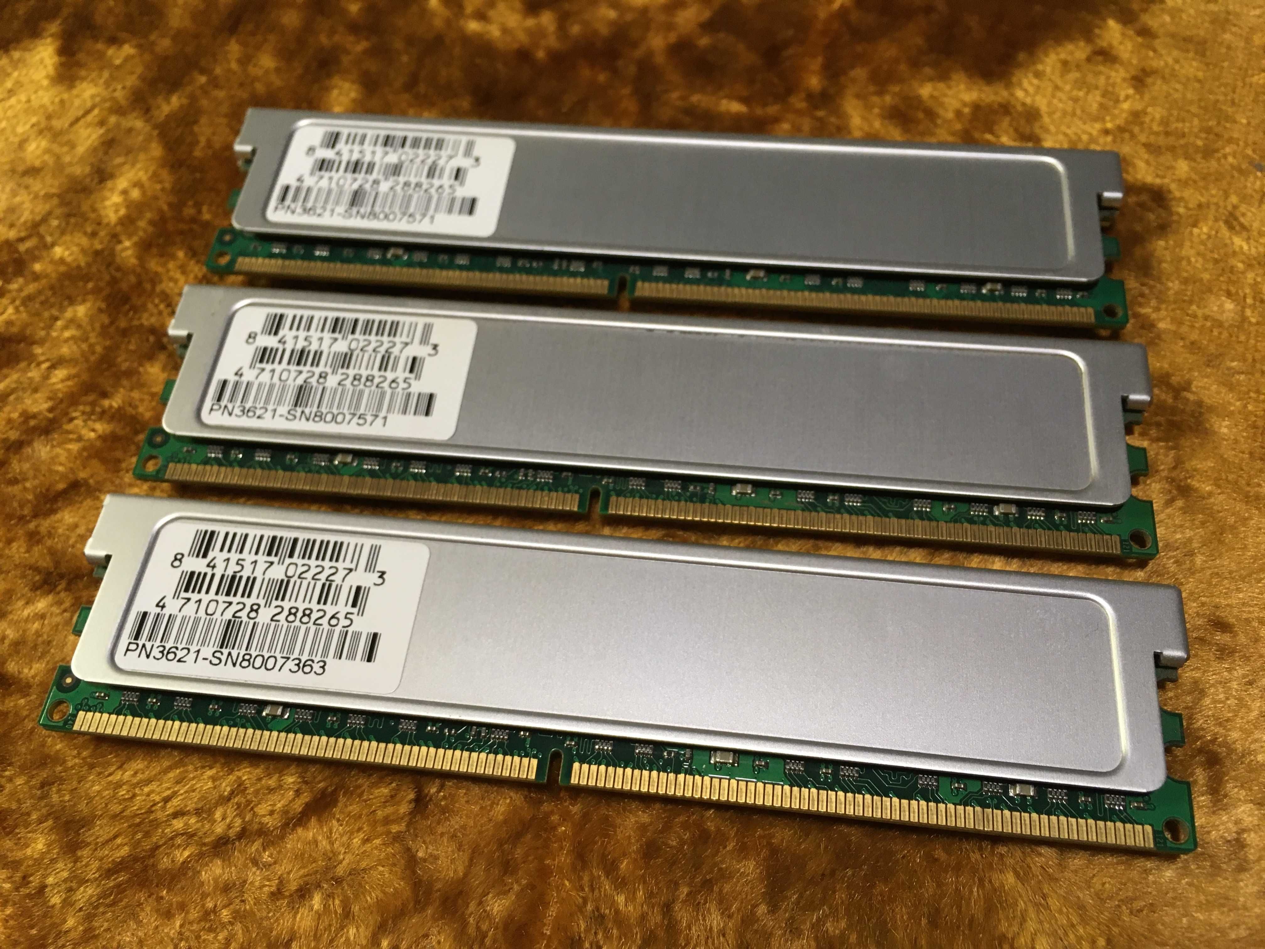 3x Pamięć ram Geil 2gb pc2-6400 ddr2-800