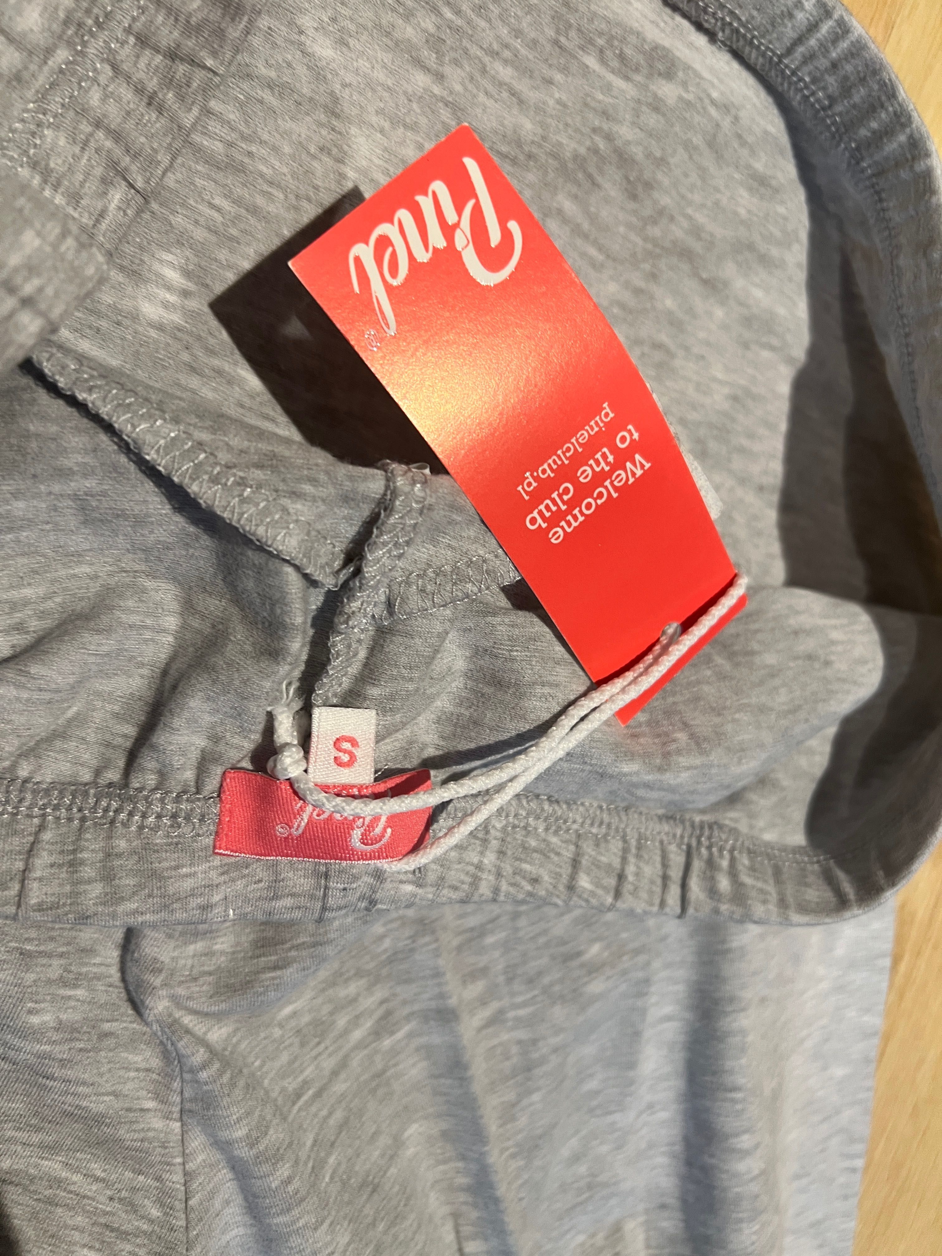 Legginsy getry ciążowe S szare