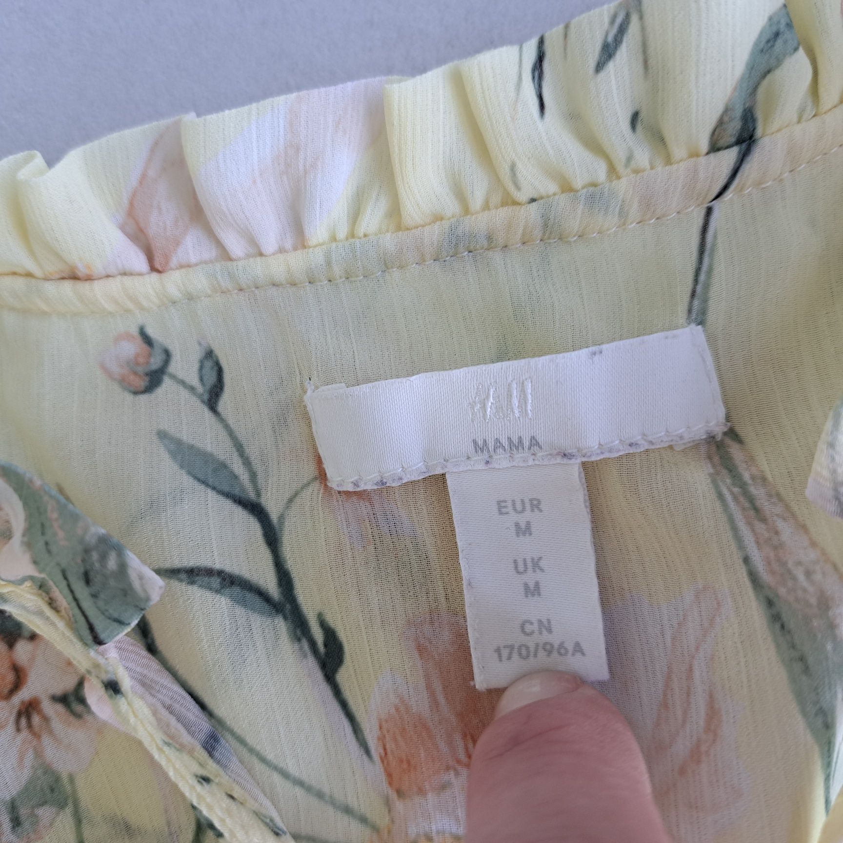 Bluzka ciążowa w kwiaty H&M Mama