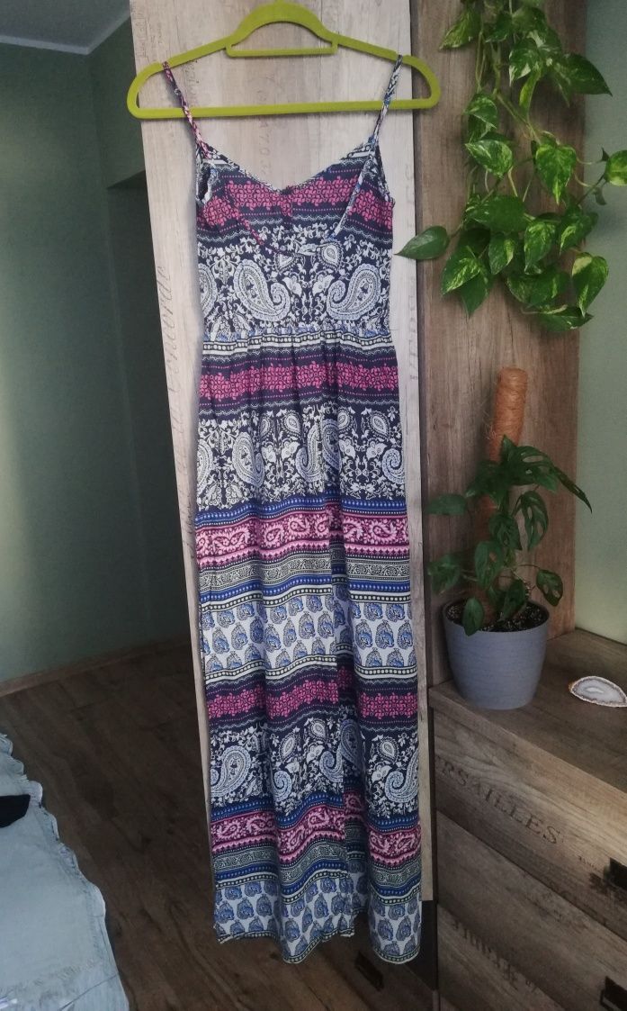 Sukienka długa maxi boho na lato