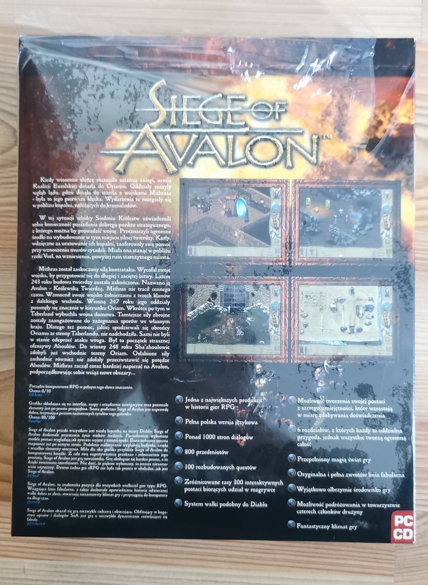 Siege of Avalon - Big box, unikat, Klasyk