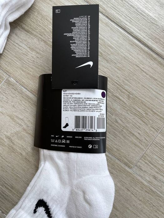 Оригінальні теплі шкарпетки Nike Everyday SX7667-100 1уп=3пар 34-50