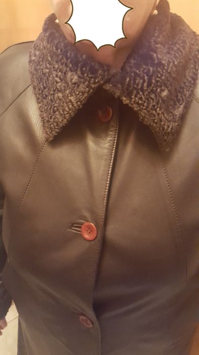 Płaszcz skórzany damski duży rozmiar