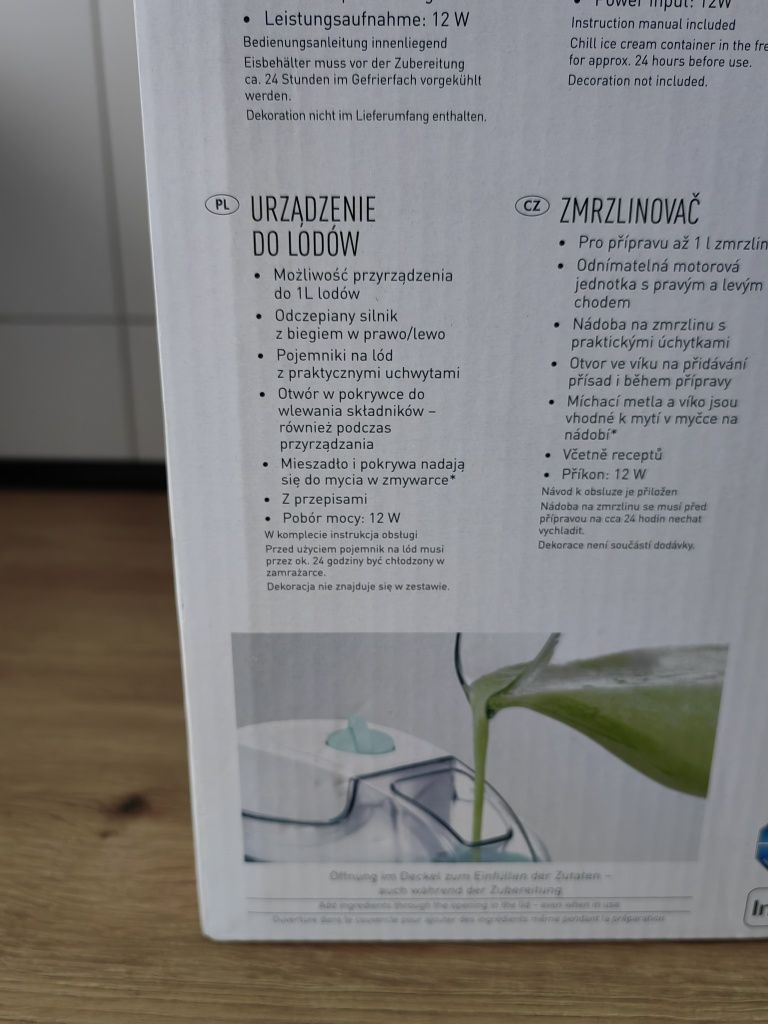 Maszynka robot kuchenny do robienia lodów***